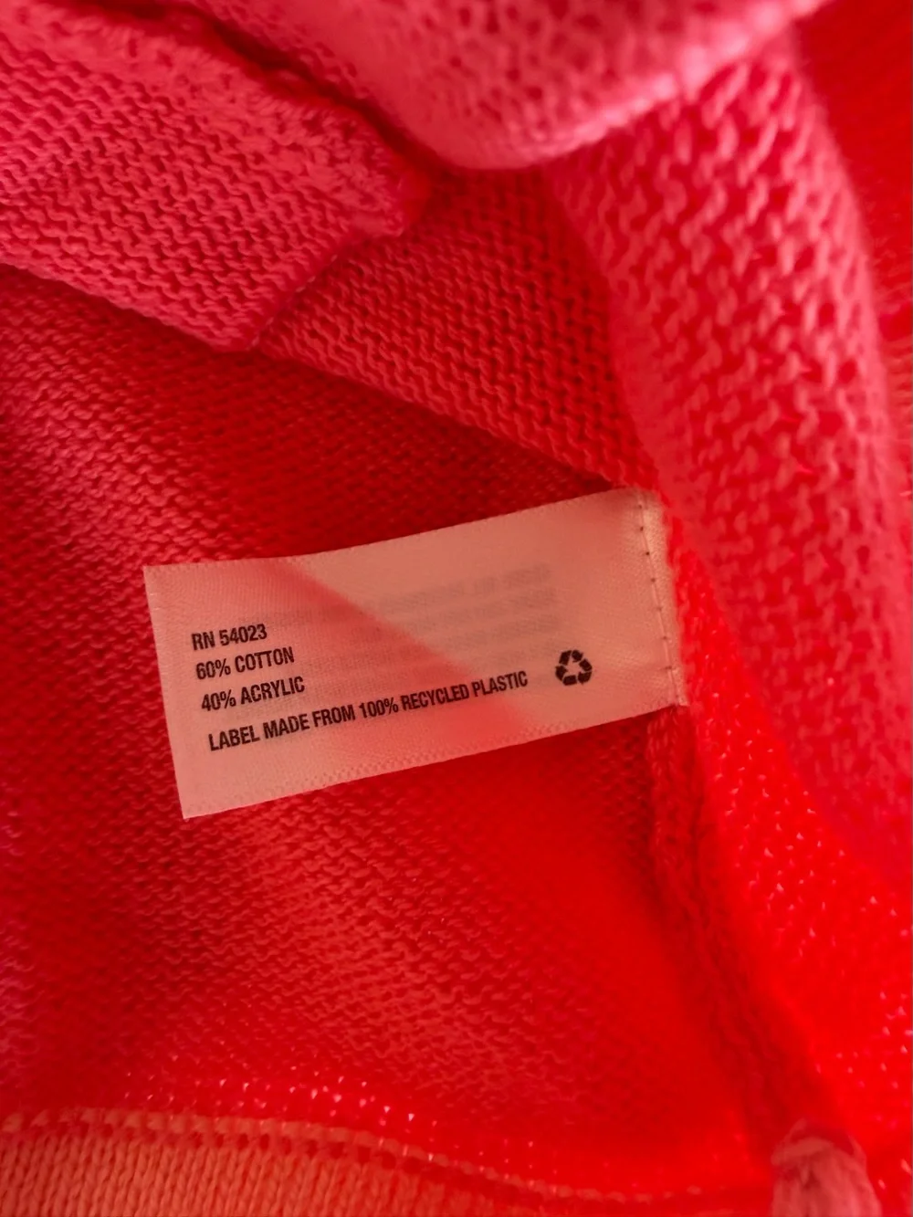 GAPKIDS Coral and Light Peach Girls Knit Cardigan Sweater